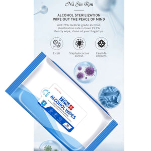 75% ALCOHOL WIPES - Pack of 3