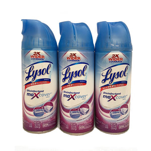 Lysol Max Cover Disinfectant Spray 12.5OZ - Lavender Fields Scent - Pack of 3