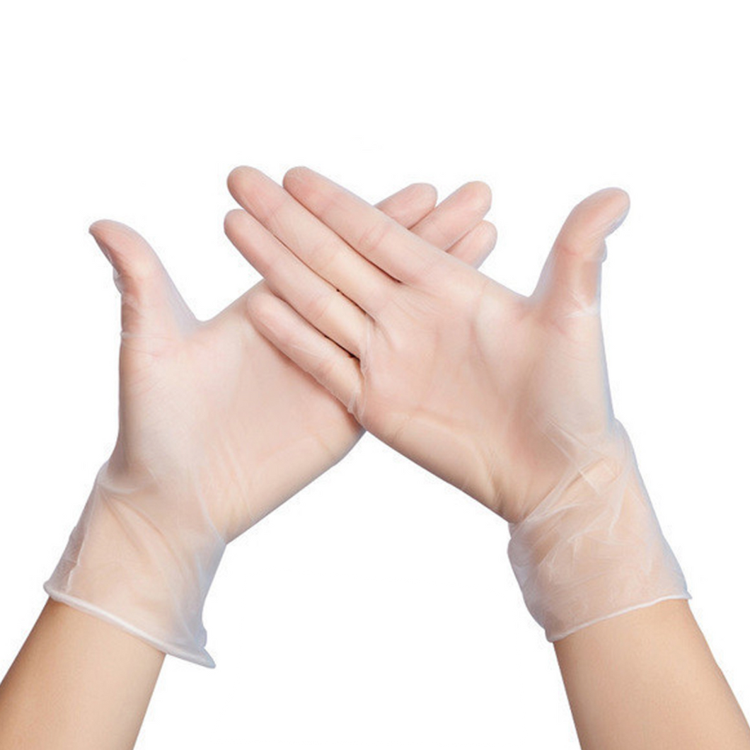 Disposable PVC Gloves - Size M 100 pcs