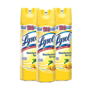 Lysol Disinfectant Spray (Lemon) 12.5OZ - Pack of 3