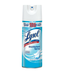 4 of Lysol Spray 12.5OZ (Crisp Linen Scent) + 4 of PH5B Disinfectant Wipes 50 Counts