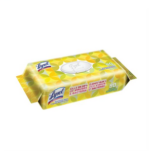 Lysol Disinfectant Wipes 80ct - Lemon Scent (Bag）